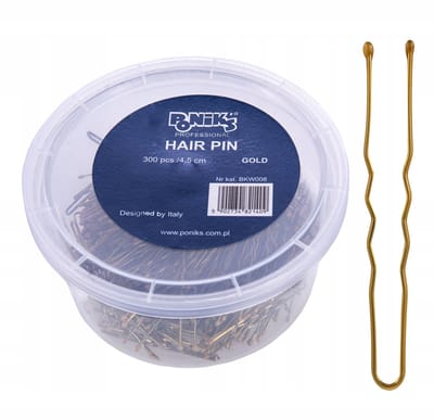 Ponik's Gouden Metalen Klemmen voor Kappers - 300 Stuks 4,5cm - Voor Haarstyling