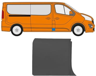 Sierlijst voor stijl voor Opel Vivaro 2014-2019 / Rechts