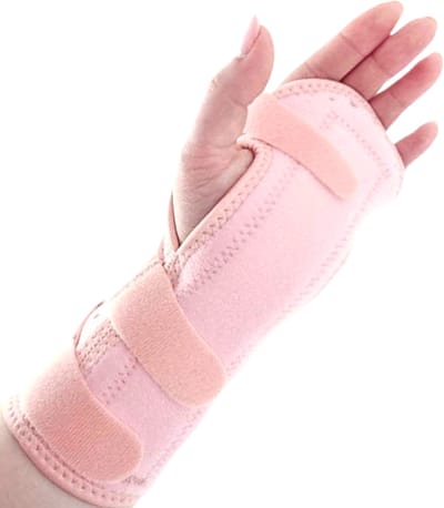 U Fit One 1 Stuk Beide Polsbrace - Beide Carpaal Tunnel Syndroom - Wrist Wraps - Polsbandage - Wrist support - RSI - Pols Ondersteuning & Versteviging - Polssteun - Polsbeschermer - Roze