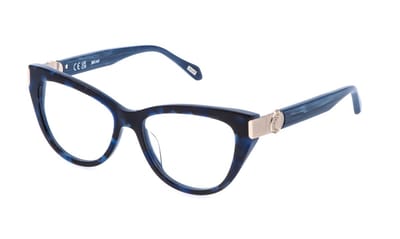 Just Cavalli VJC164 Avana blu+corno blu 53/16/140 WOMAN Brilmonturen