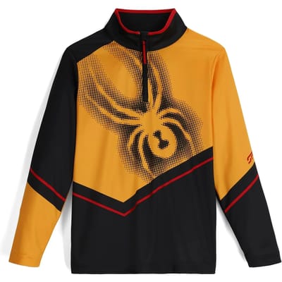 Langarm shirt met 1/2 rits voor kinderen Spyder Ryder