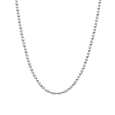 TI SENTO Dames Ketting - 925 zilver - Zirconia wit - Maat 42 - 34082ZI