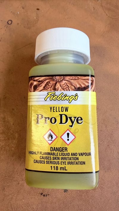 Fiebing Pro Dye 118ml yellow geel – Professionele Lederverf voor Ambachtslieden & Makers