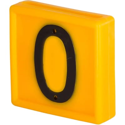 Genummerde markeerkraag om op de armband te schuiven Kerbl N°0 (x10)