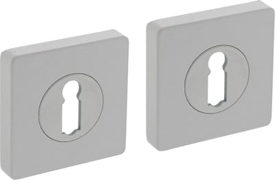 Intersteel Rozet met sleutelgat vierkant 55x55x10 mm wit
