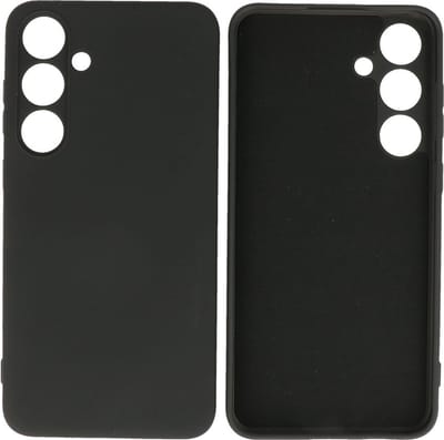 Fashion Backcover Telefoonhoesje - Color Hoesje - Geschikt voor de Samsung Galaxy S24 Plus - S25 Plus - Zwart
