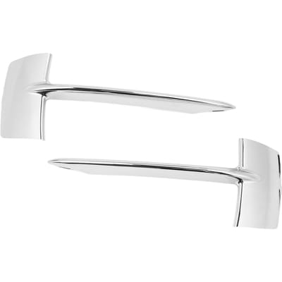 1 Paar Voorbumper Ondergrille Sierlijst Chroom 51117325395 Mistlichtgat Afdekking Sierdeel voor X5 F15 white