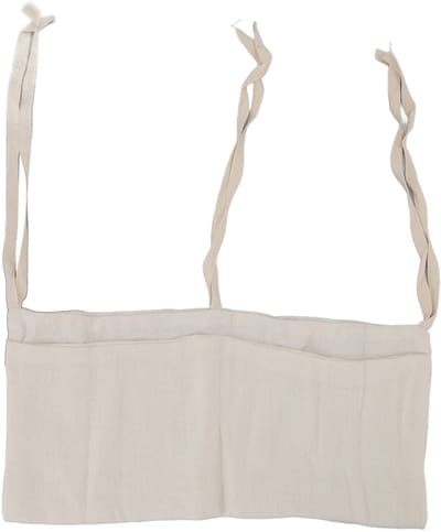 Dailygoods- Opbergtas Verstelbare Riem - Hangende Opbergtas - Babybed Organiser - 2 Zakken - Katoen - 38 x 18 cm - Hangtas