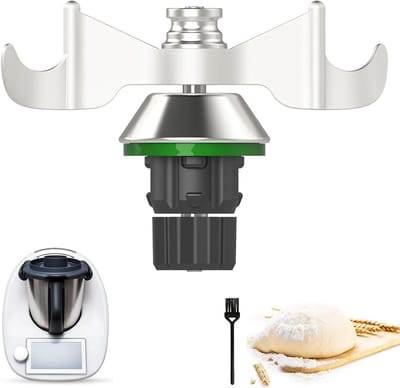 Doughmes voor Thermomix TM6 TM5 TM7, RVS Deegmes met Dubbele Bladen, Snelle Reiniging en Geen Deegresten
