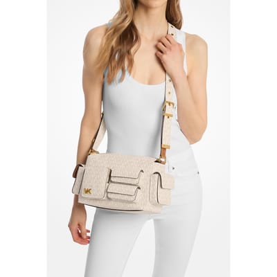 Michael Kors Medium Shoulder Vanilla/acorn Size: OS | Handbags Outlet | Dames | Beige