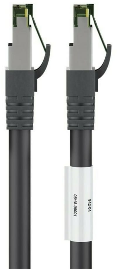 Premium S/FTP CAT8.1 40 Gigabit netwerkkabel / zwart - LSZH - 0,50 meter