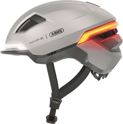 Fietshelm ABUS HYP-E gleam silver M - 54-58 cm - zilver - Geschikt voor gebruik op speed pedelecs - elektrische fietsen - snorfietsen - NTA-8776 580 g