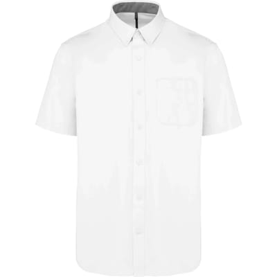 Herenoverhemd 'Ariana III' Korte mouwen Wit - XL