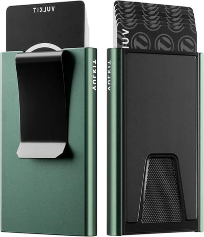 Slimme Kaarthouder met Geldclip en RFID Bescherming - Uitbreidbare Aluminium Portemonnee voor Mannen, Perfect als Cadeau