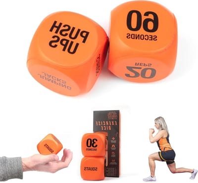 Voetbal Dobbelstenen - Trainingsgadgets - Voetbaltraining Variëren - Creatieve Oefeningen - 10 x 10 x 1 cm - Zwart-wit