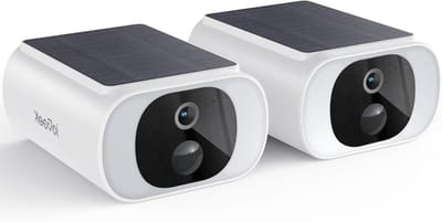 Beveiligingscamera Set - Buiten Camera - Huis Beveiligen - Zonne-energie Opladen - 2 Stuks - Wit