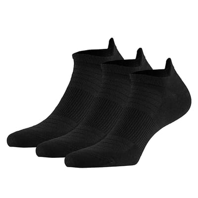 Apollo - Bamboe sneakersokken met mash - Zwart - Maat 35/38 - Naadloze sokken - Bamboe sneakersokken dames
