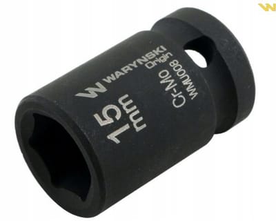 Slagdop 1/2" 15 mm Zeskant CrMo DIN 3129