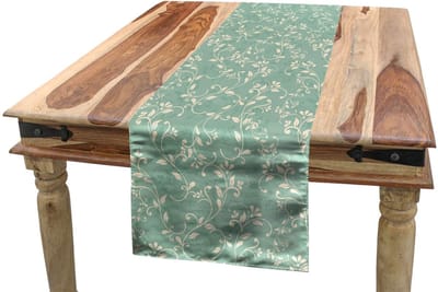 Abakuhaus Rebe Tafelloper – 40x180 cm – Polyester, resedagroen