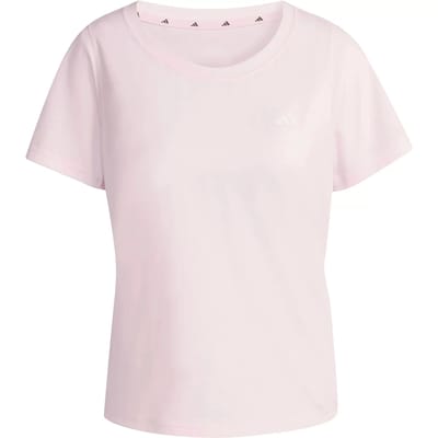 Adidas Performance Workout Essentials T-Shirt Met Lage Halslijn - Dames - Roze