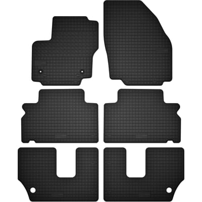 Wielganizator SolidTread - Ford Galaxy MK2 - Zwarte Gummi Matten - 3 Rijen - 7 Personen