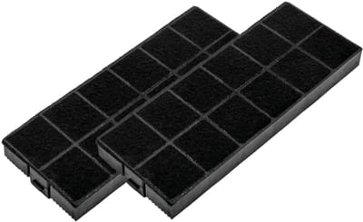 Multaparts® koolstof filter afzuigkap 25 x 9,5 x 2,5 cm - set a 2 stuks - | Filtercassette met actief kool om geurtjes tegen te gaan | Past in veel merken | Alternatief voor ACC918, 89013179, KFEN4520, 34534