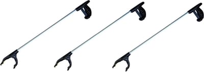 Grijptang 3 stuks voor senioren en kinderen - Ergonomische vuilnisgrijper - 76 cm Aluminium