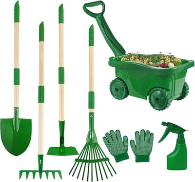 Kinderbuitenspeelgoed - Tuinset Kids - Buiten Spelen - Compleet 7-delig pakket - 232 kg - Groen