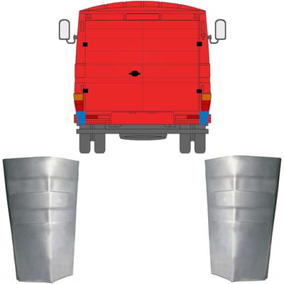 Reparatiepaneel achter hoek voor Mercedes 406-608D 1968-1986 / Links + Rechts