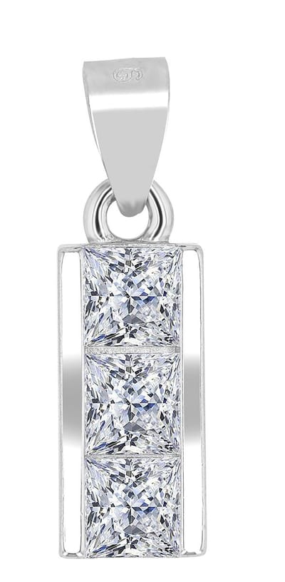 AKZENT Akzent Dames hanger "Liva" uit 925 Sterlingzilver, gerhodineerd, duurzaam