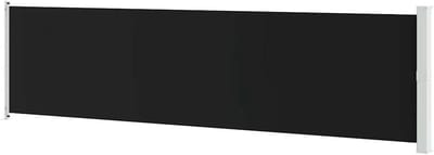 Zijluifel Uittrekbaar - Privacy Scherm - Terras Afschermen - Waterdicht Polyester - 600 x 160 cm - Zwart