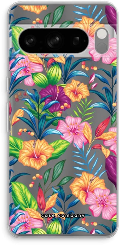 Case Company® - Hoesje geschikt voor Google Pixel 8 Pro hoesje - Tropisch 2 - Soft Cover Telefoonhoesje - Bescherming aan alle Kanten en Schermrand
