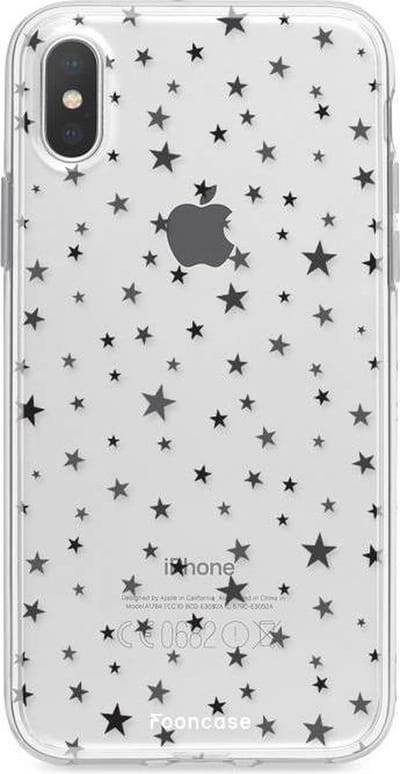 Fooncase Hoesje Geschikt voor iPhone XS - Shockproof Case - Back Cover / Soft Case - Stars / Sterretjes