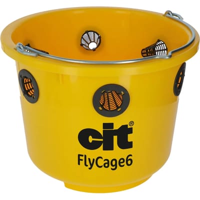 Deksel, vliegenval en 6 roosters met lokaas Cit FlyCage6