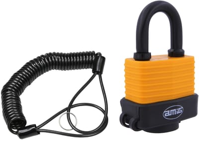Amig Hangslot met 2 sleutels D50 mm - en ketting 300 cm - outdoor gebruik - gelamineerd - weersbestendig
