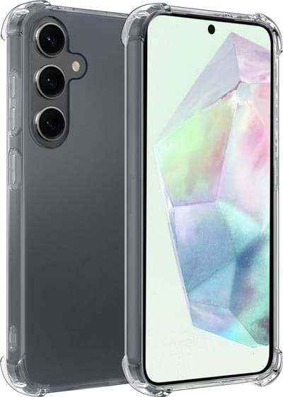 Hoesje Geschikt voor Samsung Galaxy A35 - Sterk & Shockproof - Siliconen Case - Back Cover - Telefoon Hoes Shock Proof - Transparant
