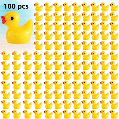 Haute Qualité 100/200 Pièces de Haute Qualité Taille compacte Résine de Haute Qualité Canards de Haute Qualité Vrac de Haute Qualité Minuscules Canards de Haute Qualité white