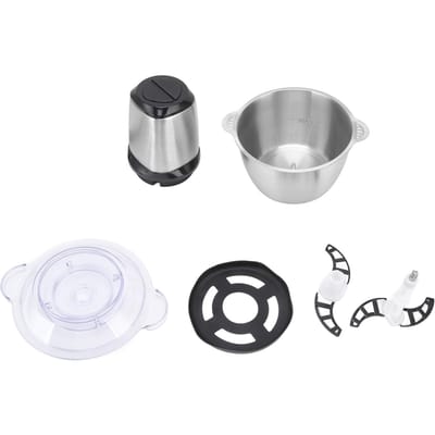 Hachoir à viande électrique 350 W 2 L Deux niveaux Fonction de freinage Nettoyage facile Acier inoxydable Viande L