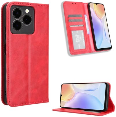 Solidchoice- Portemonnee-hoes Hoogwaardig PU-leder - Fliphoesje - Schokbestendig - RFID-blokkeringsfunctie - Kaartsleuven - Magnetische sluiting - Telefoonhoes