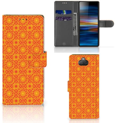 Sony Xperia 10 Telefoon Hoesje Batik Oranje