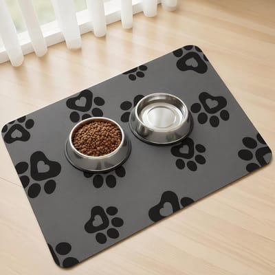 Waterabsorberende Voedingsmat voor Huisdieren, Antislip en Sneldrogend, Ideaal voor Eten en Drinkbakken, 40x60cm