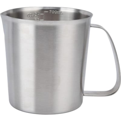 Maatbeker 304 Roestvrij Staal Corrosiebestendig Koffie Melk Opschuimbeker met Schaal voor Thuis gray