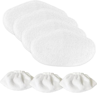 Microvezeldoeken voor Stoomreiniger - 4 Wipes en 2 Covers vervangpads