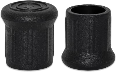 4 Stuks Zwarte Beschermkappen voor Stoel- en Tafelpoten, Antislip Rubber