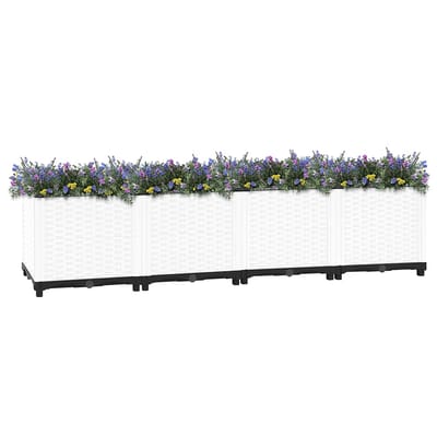 vidaXL - Plantenbak - verhoogd - 160x40x38 - cm - polypropeen