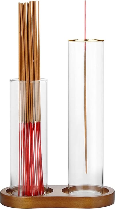 Houten Inverted Incense Burner voor Sticks - Aromatische Wierookhouder voor Slaapkamer, Yoga en Thuisdecoratie