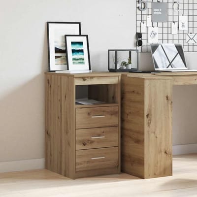 Ladekast Hout - Bijzetkast Opbergkast - Huis Organiseren - Robuust Houtmateriaal - 40x50x76 cm - Bruin
