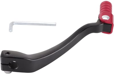 Dailygoody - Aluminium Versnellingspook - Opvouwbaar - Rood Zwart - Vervanging voor Dirt Bike - Geschikt voor T6 K6 NC250 NC 250cc