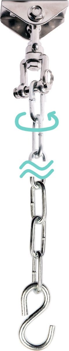 Hangstoelbevestiging '360' Comfort | Verstelbaar | Universeel | 160 KG | 6 CM | Metaal | 1% For The Planet | Tropilex
