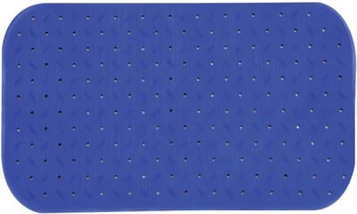 Douchemat - Badmat - Veilig Douchen - Antislip Zuignappen - 36 x 65 cm - Blauw